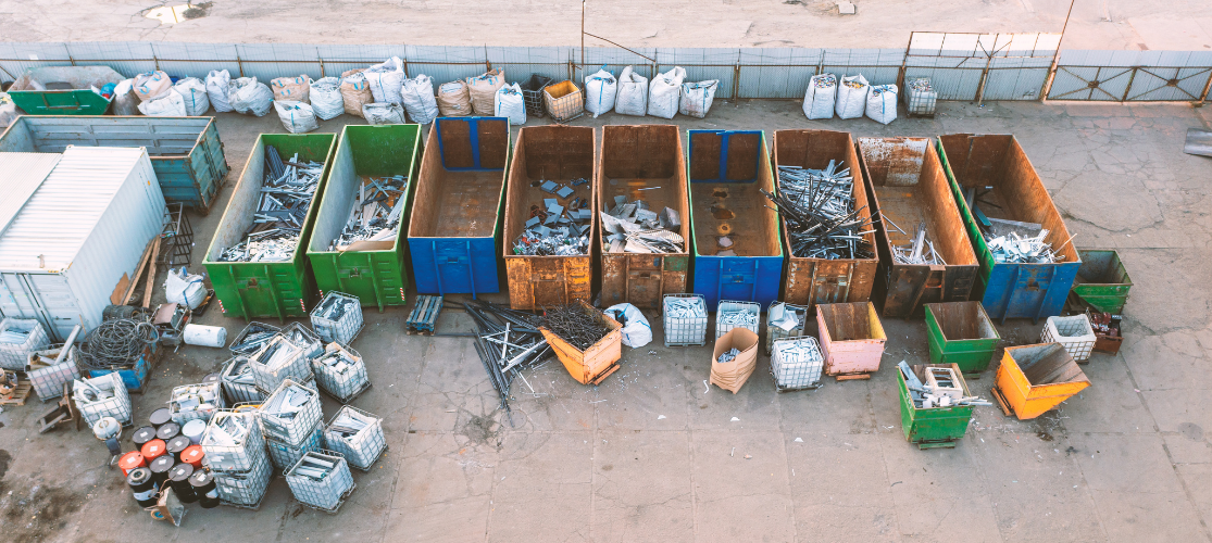 Photo of different skips